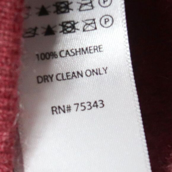 Tahari Womens Cashmere Sweater Small Red Soft Pure Luxe Quiet Luxury‎ Office - Picture 9 of 10